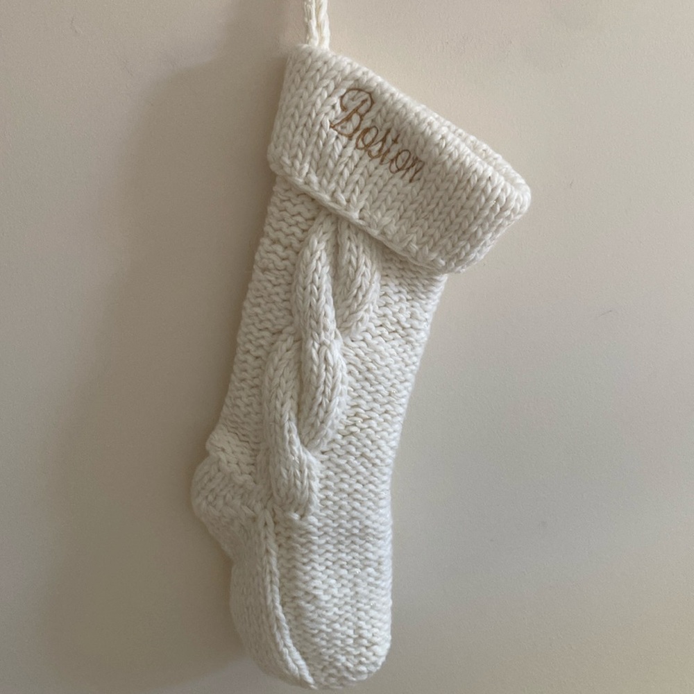Thirty One Chunky Knit Christmas Stocking